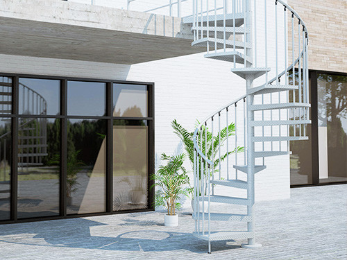 ESCALIERS HÉLICOÏDAUX EXTÉRIEURS