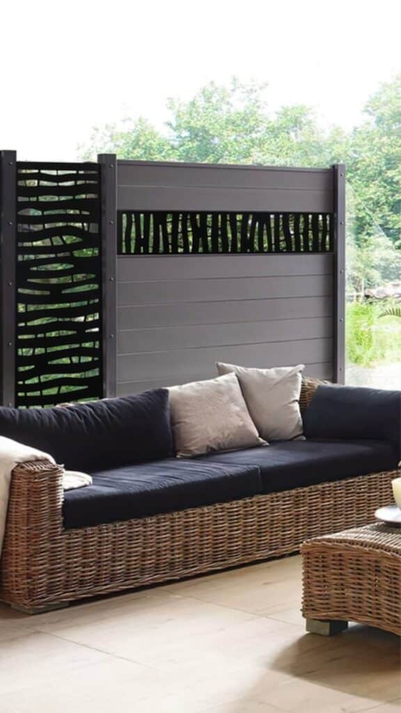 CLÔTURE-PANNEAU DÉCORATIFS EN ALUMINIUM